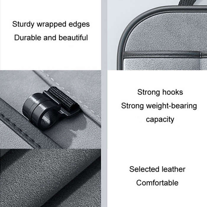 Multifunction Car Seat Back Storage Bag Seat Back Pocket Car Utility Storage Hanging Bag(Gray)