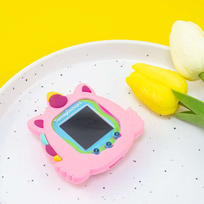 For Tamagotchi Uni (2023) Pet Game Console Silicone Protective Case(Pink)