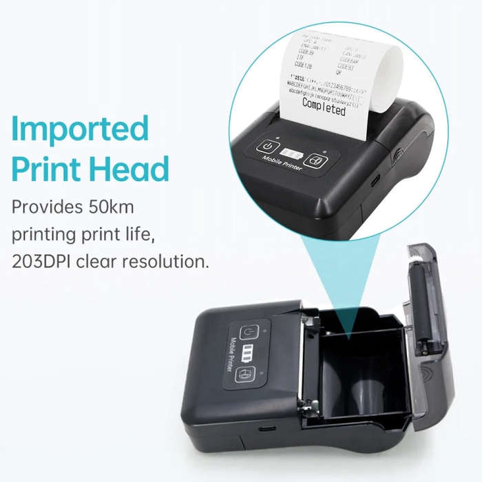 58mm Portable USB Charging Home Phone Bluetooth Thermal Printer(US Plug)
