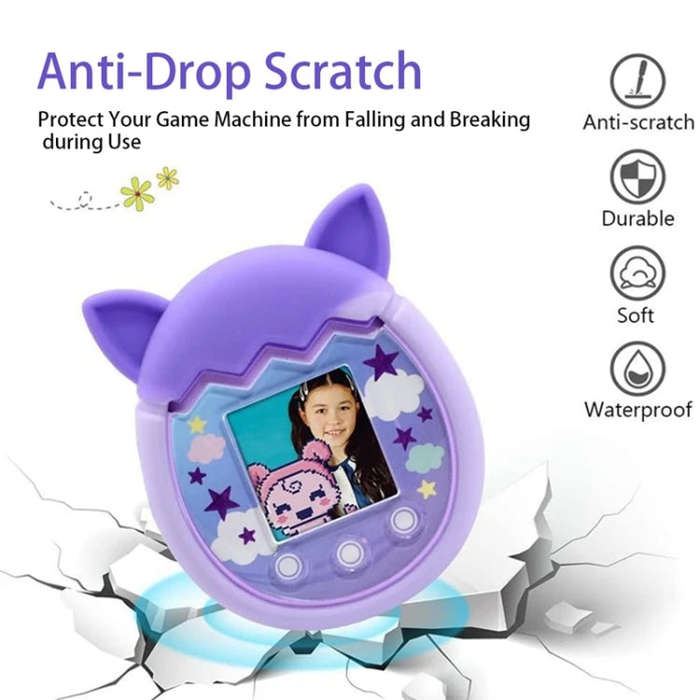 For Tamagotchi Pix Cartoon Electronic Pet Game Console Anti-Slip And Anti-Fall Silicone Protectiv...