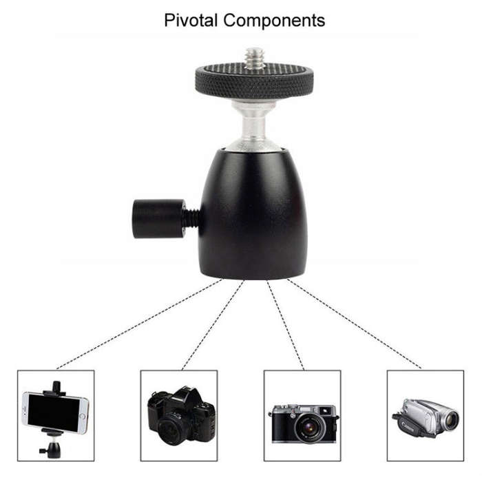 Q39 360 Degree Rotating Ball Tripod Projector Shooting Heads Accessories Cell Phone DSLR Camera H...