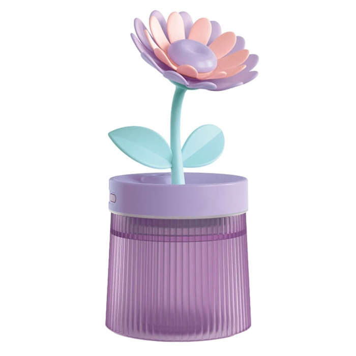 Flower Spray Hhydrating Colorful Atmosphere Light USB Aromatherapy Humidifier, Color: Sunflower P...
