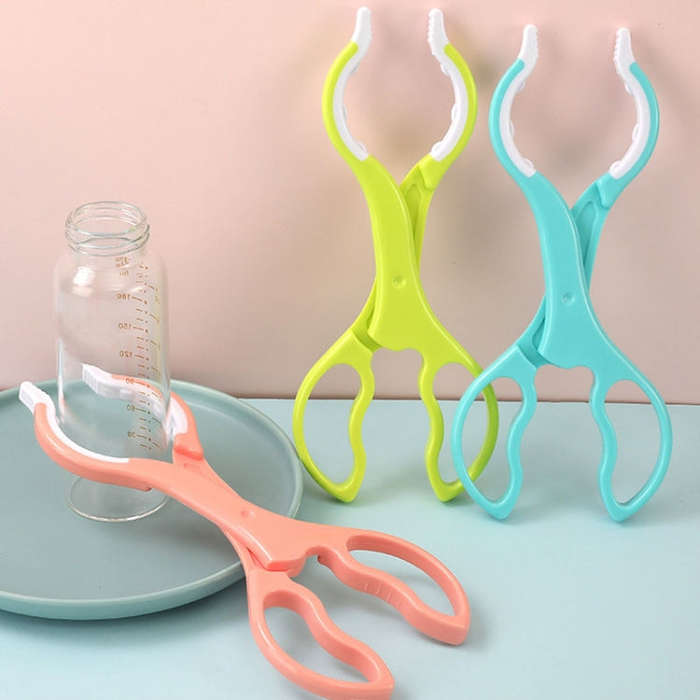 Multifunctional Heat Resistant Bottle Clip Baby Anti-Slip Removable Pacifier Clamp(Blue)