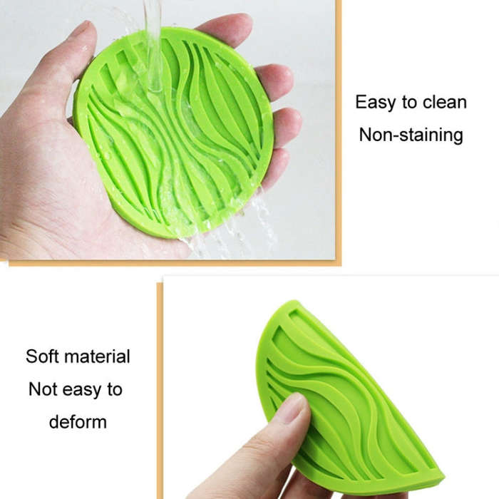 10x0.5cm Round Silicone Coaster Non-Slip Wave Mug Heat Insulation Cushion Drainage Coffee And Tea...