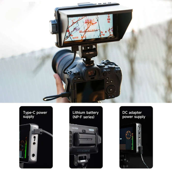 VILTROX DC550 Touch Model 5.5 Inch Camera Studio Monitors 4K HDMI 3D LUT Director Monitor