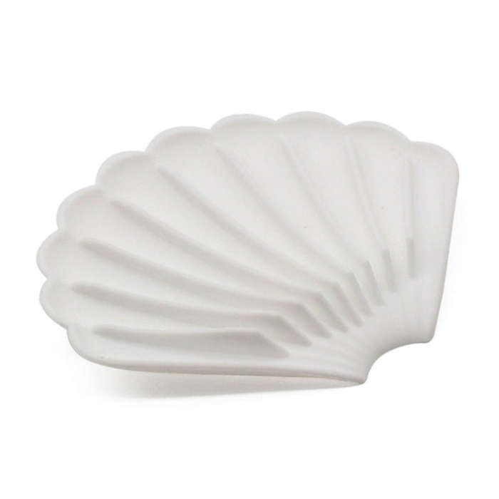 15x12.5x1.5cm Drainable Silicone Soap Box No Hole Deflector Soap Dish Shell Shape Non-Slip Soap H...