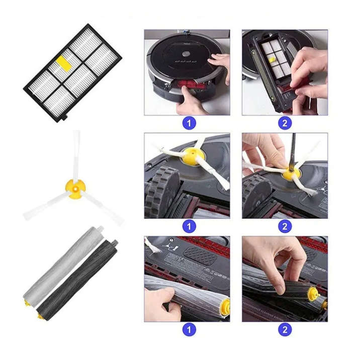 22 In 1 Sweeper Accessories For iRobot Roomba 800 & 900 Series
