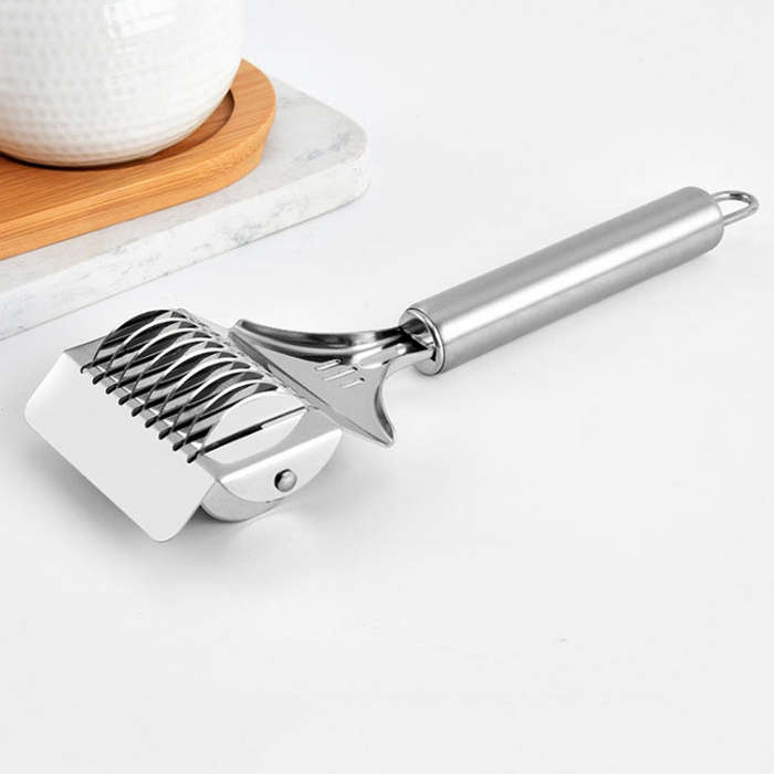 Stainless Steel Roller Noodle Cutter Kitchen Vegetable Onion And Garlic Chopping Tools, Model: SJ-13