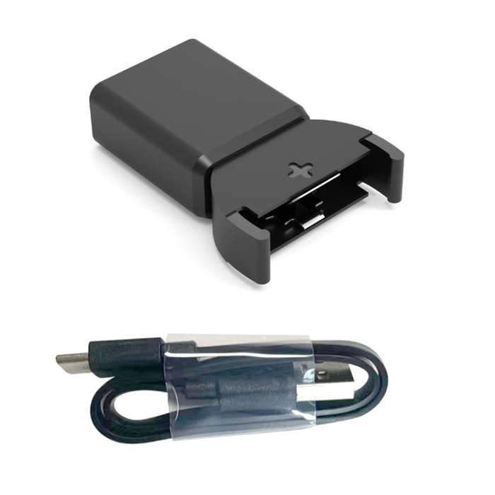 Key Toys LIR2032 Rechargeable Button Battery Charger(Black With Cable)