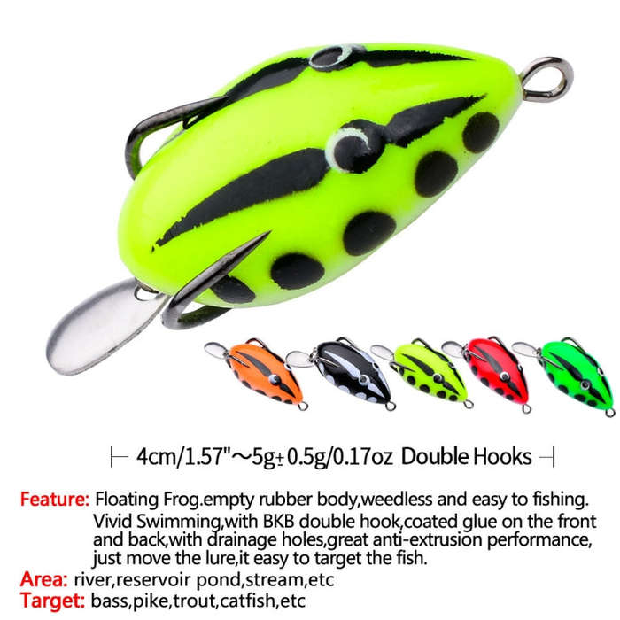 PROBEROS FR038 Simulation Thunderfrog Lure Fake Lure Blackfish Bait Converted Thunderfrog Soft Ba...