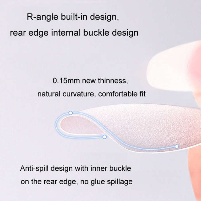 10pairs Of 100pcs/Box Frosted False Nails Artificial Tip, Shape: Short Square Circle XS