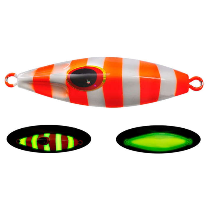 PROBEROS LF124 Deep Sea Iron Plate Lead Fish Fishing Lure Slow Sinking Rocking Luminous Boat Fish...