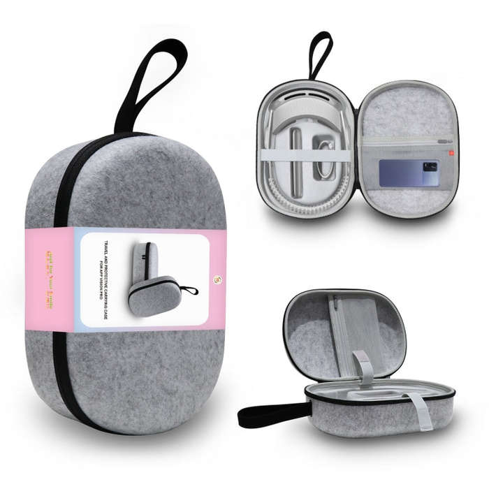 JYS-APP001 For Apple Vision Pro Headset Storage Bag VR Glasses Anti-Scrape Portable Bag, Color: G...