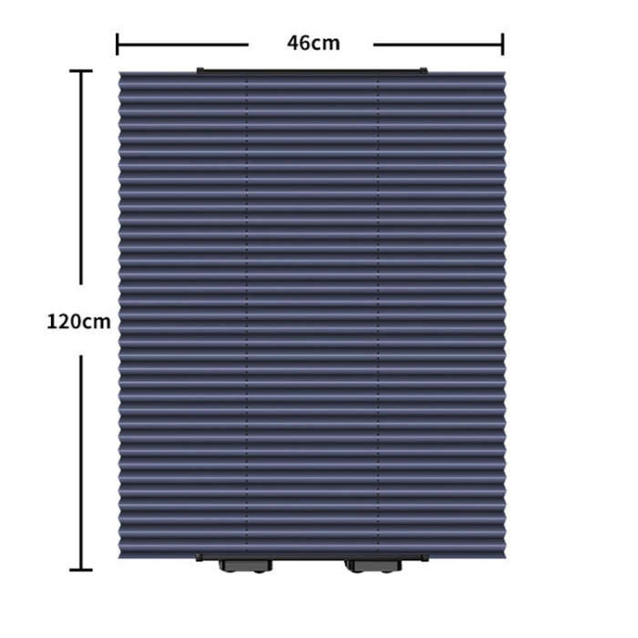 46 x 120cm Car Front Gear Auto Retractable Sunshade Household Pleated Window Covering