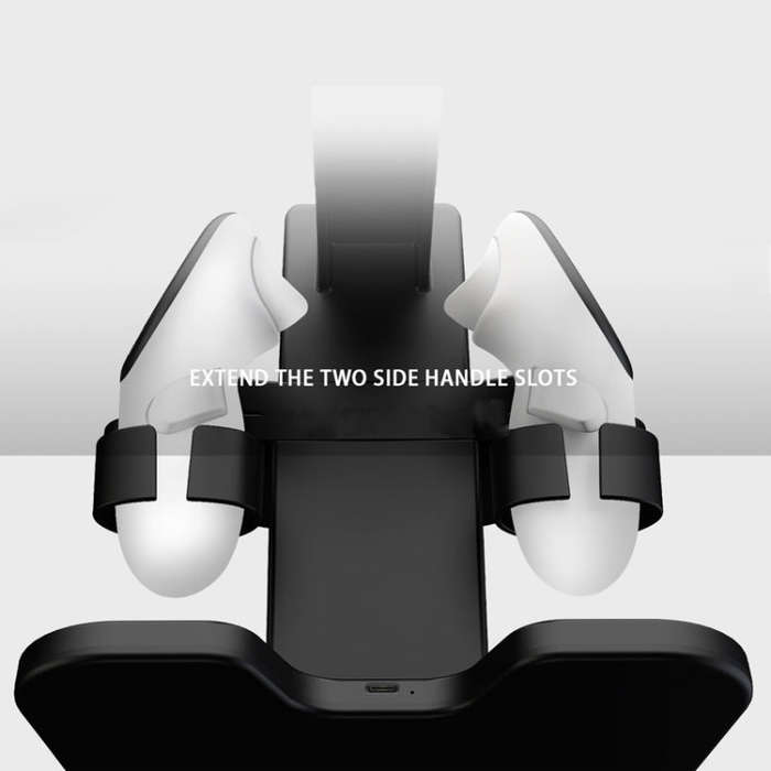 For Quest 3 / 2 / Pro Charging Storage Stand With RGB Lights(Black)