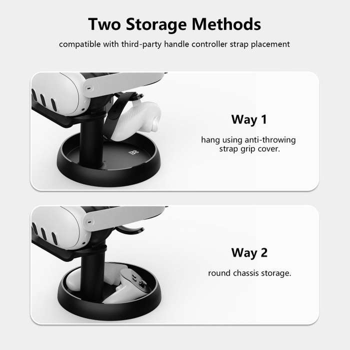 AMVR TYBP1 VR Desktop Storage Display Rack For Apple Vision Pro / Quest 3 / Pico 4 / PlayStation ...