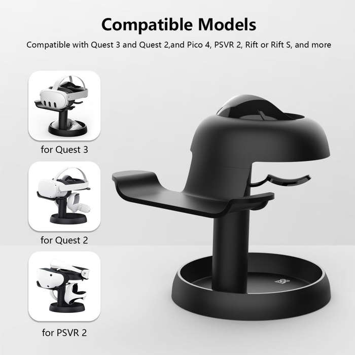 AMVR TYBP1 VR Desktop Storage Display Rack For Apple Vision Pro / Quest 3 / Pico 4 / PlayStation ...