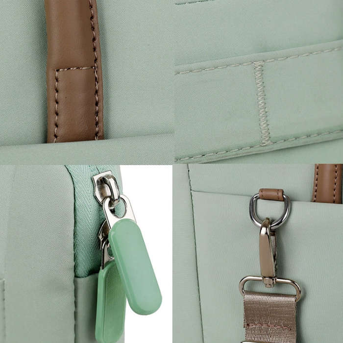 14 -14.6 Inch Oxford Cloth Laptop Bag Crossbody Carrying Case Briefcase(Blue)