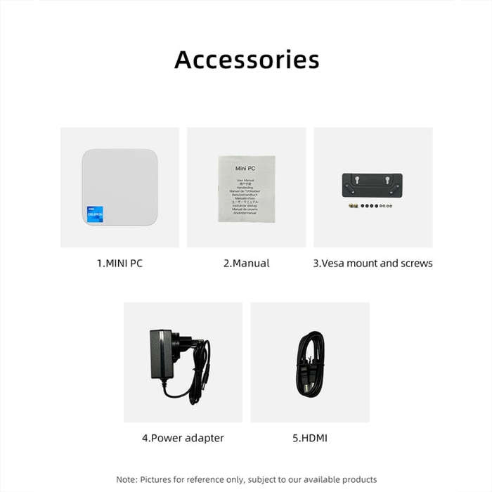 T8Plus Alder Lake-N100 4K Dual Band WIFI Bluetooth Office Game Portable Mini PC, Spec: 16G 1TB UK...