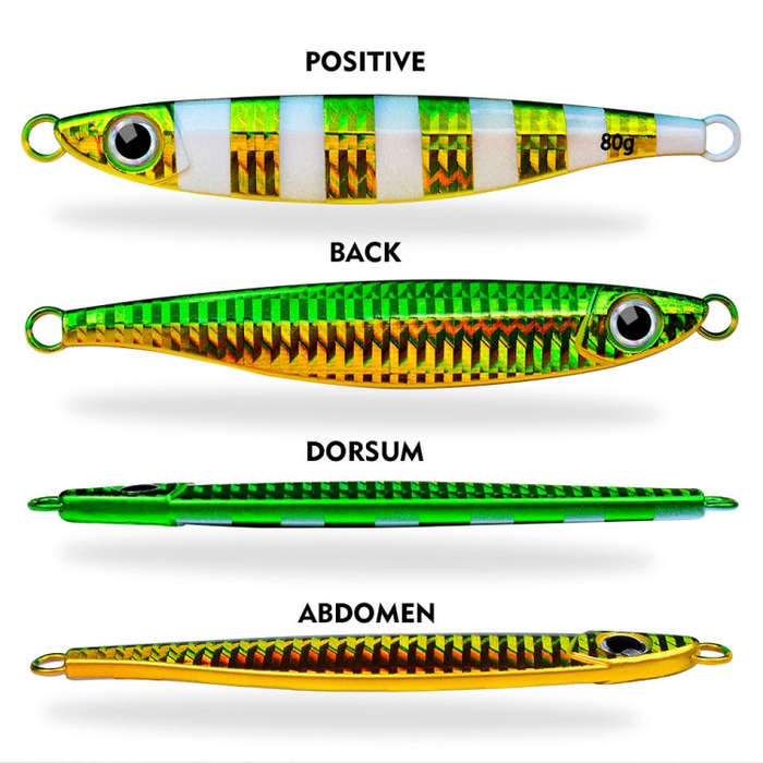 PROBEROS LF121 Fast Sinking Laser Boat Fishing Sea Fishing Lure Iron Plate Bait, Weight: 21g(Colo...