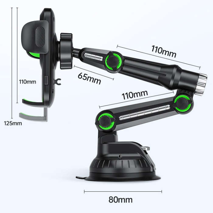 Car Windscreen Dashboard Suction Cup Phone Holder, Color: Regular Black