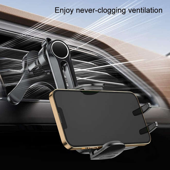 Car Air-conditioning Vent Y-shaped Base Mobile Phone Holder, Color: Tenth Generation Balck