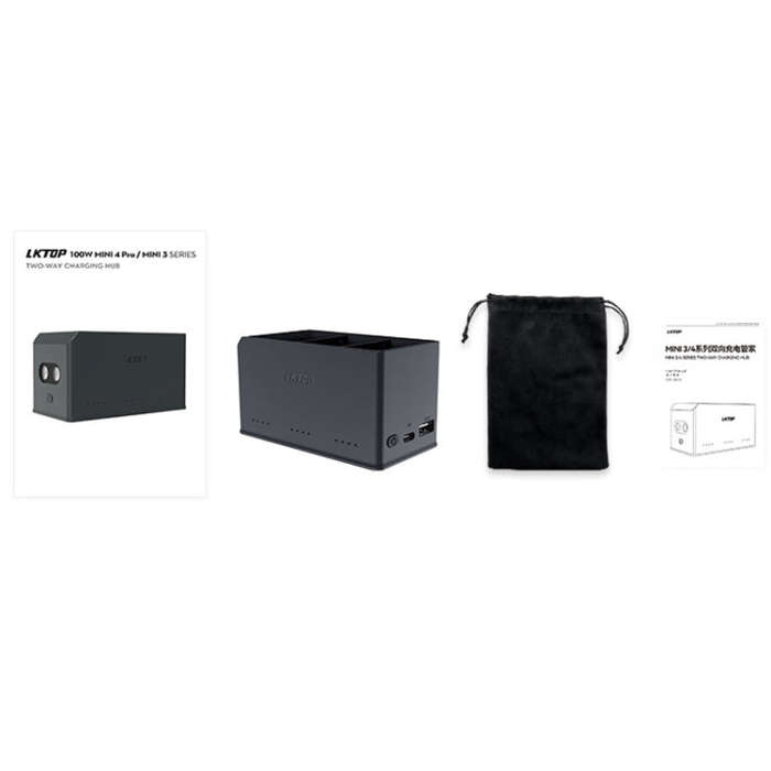 For DJI Mini 4 Pro / Mini 3 Pro Drone LKTOP 100W Two Way Charging Hub