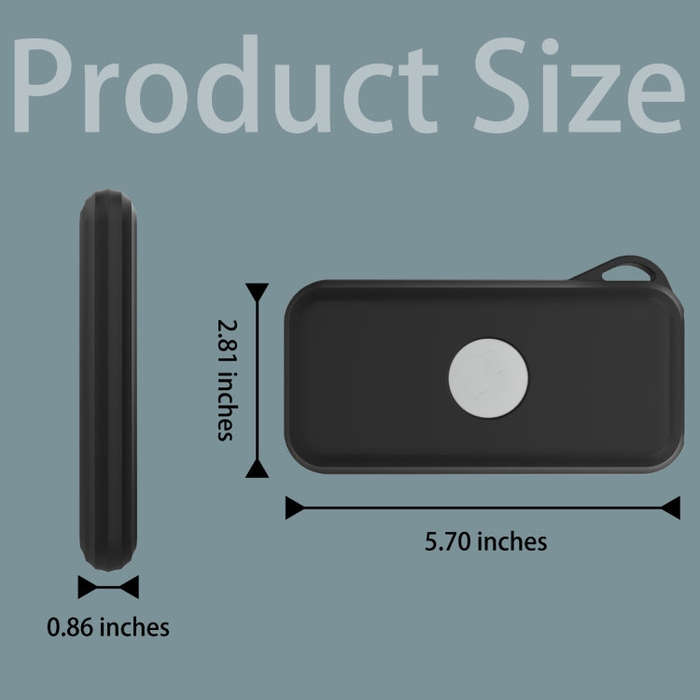 For Apple Vision Pro Accessories Power Protective Case Battery Silicone Storage Shell(Black)