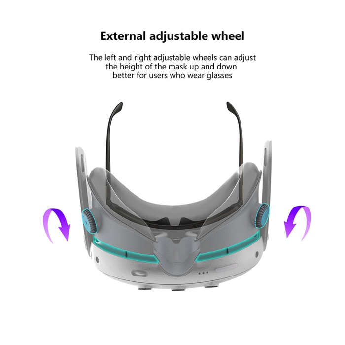 For Quest 3 Air Circulation Heat Dissipation Replacement Mask With Fan Anti-Fogging VR Mask Acces...