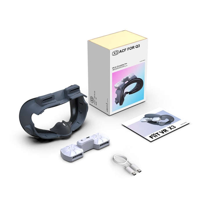 For Quest 3 Air Circulation Heat Dissipation Replacement Mask With Fan Anti-Fogging VR Mask Acces...