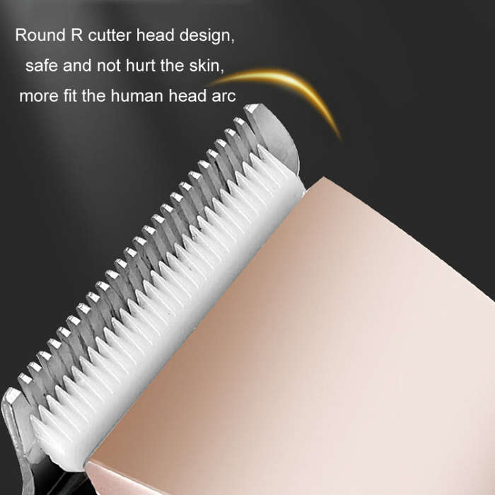 Rechargeable Hair Clipper Pet Shaver(Gold Black Pattern)