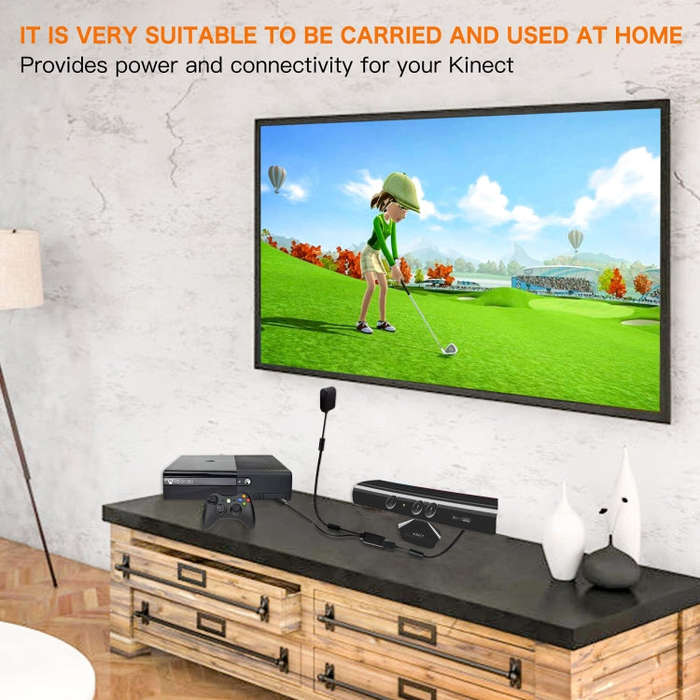 For Microsoft Xbox 360 Kinect Sensor Charger USB AC Adapter Power Supply(EU Plug)