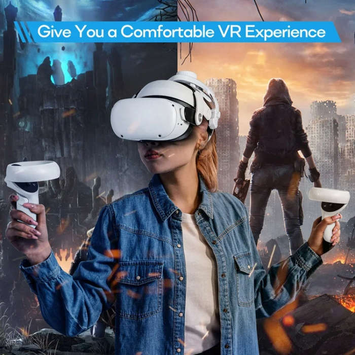 DEVASO VR Glasses Retractable Adjustable Headband Accessories For Quest 3S / Quest 3 / Quest 2 / ...