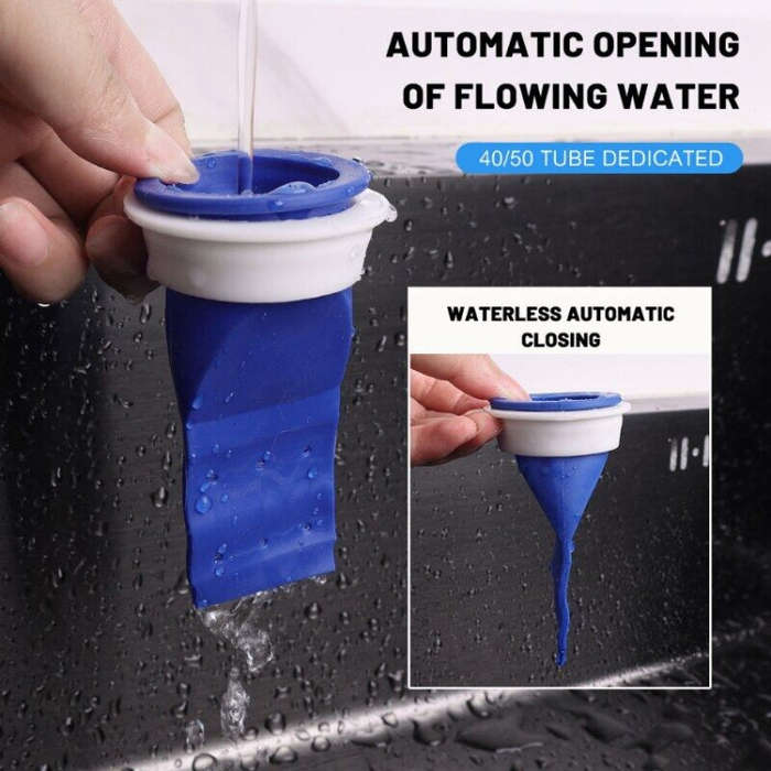 5pcs Silicone Floor Drain Plug Anti-Backflow Anti-odor Inner Core for Toilet Pipes Bathroom(Blue ...