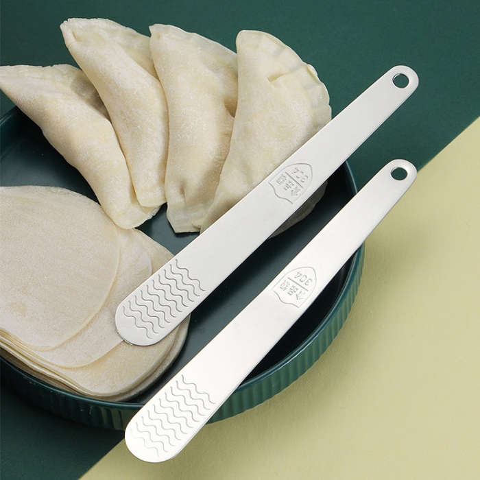 10pcs Thickened Stainless Steel Stirring Spoon Kitchen Dumpling Multifunctional Mixing Tool