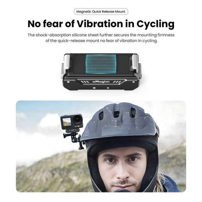 For DJI Osmo 360 / Action 5 Pro / Action 4 / Action 3 aMagisn Magnetic Fast Disassembly Motion Ca...