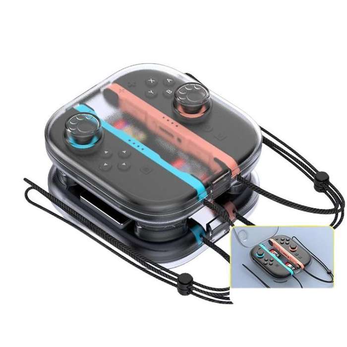 For Nintendo Switch 2 Joy-Con Crystal Storage Case Organizer Anti-Scratch Travel Box With 2 Game ...