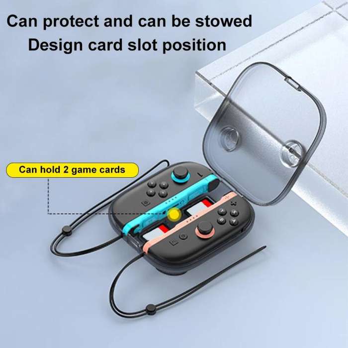 For Nintendo Switch 2 Joy-Con Crystal Storage Case Organizer Anti-Scratch Travel Box With 2 Game ...