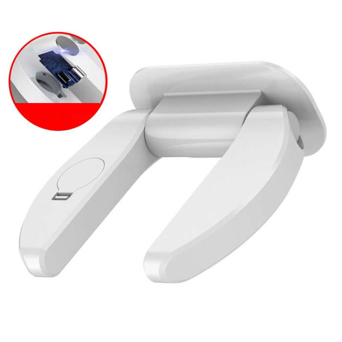 Living Alone Anti Burglary Door Stopper No Hole Child Safety Lock With Alarm(White)