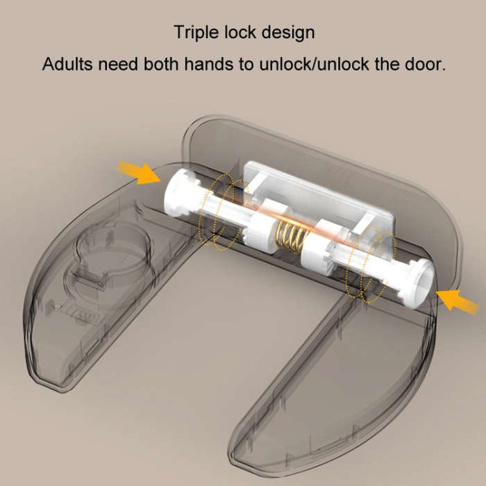 Living Alone Anti Burglary Door Stopper No Hole Child Safety Lock With Alarm(Black)