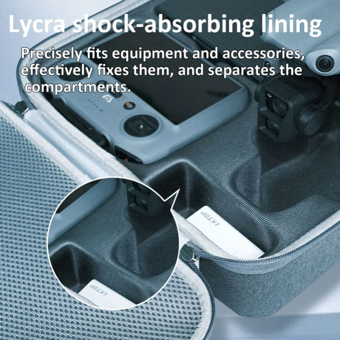 For DJI MAVIC AIR 3 LKTOP Carrying Case Waterproof Shoulder Bag Handbag, Spec: PU Material