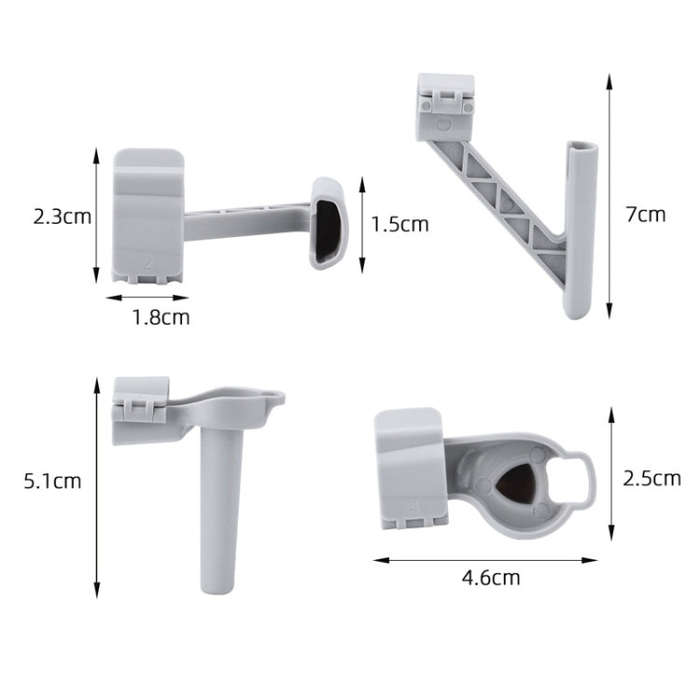 For DJI Mini 4 Pro Drone BRDRC Landing Gear Increased Height Leg(Gray)