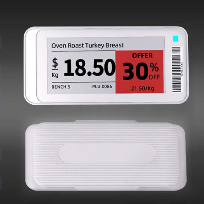 2.9 Inch E-ink Screen Bluetooth Smart Electronic Labels Support Custom Text/Picture/QR Code/Barcode