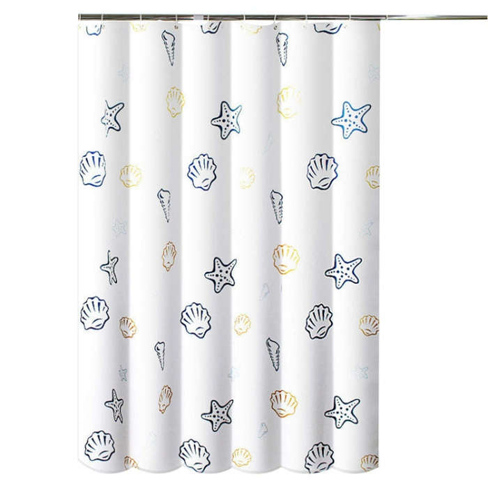180x180cm Sea World Polyester Shower Curtain Thickened Waterproof Bathroom Shower Curtain Cloth W...