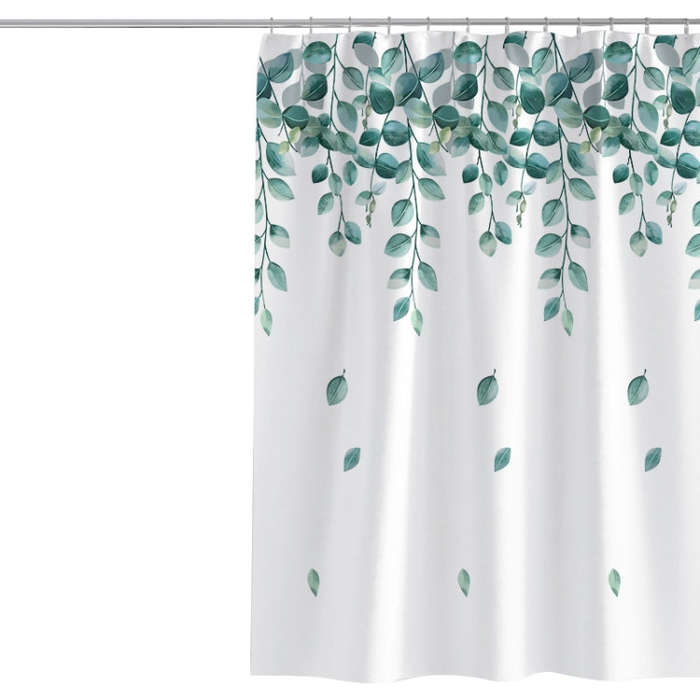200x180cm Simple Fresh Style Home Shower Curtain Waterproof Thickened Bathroom Curtain Cloth With...