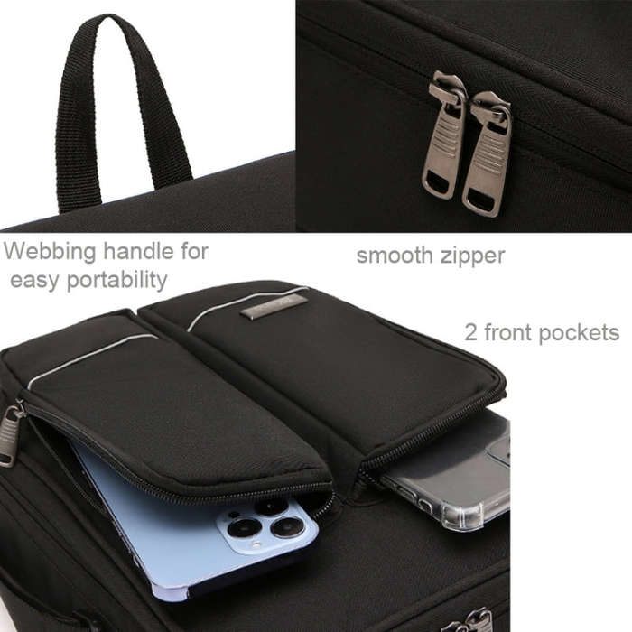 For DJI Mini 4 Pro BKANO Storage Bag Shoulder Bag Messenger Bag Suitcase(Black)