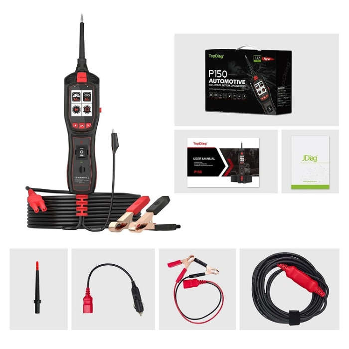 JDiag 6-30V Electrical Detector Fuel Injector Signal Detection Vehicle System Diagnosis(P150)