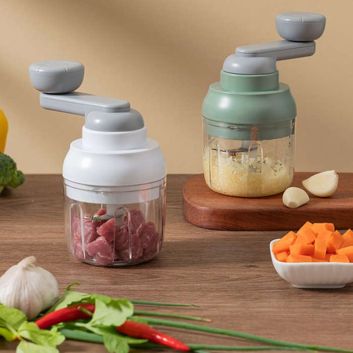 Kitchen Multifunctional Garlic Food Supplement Vegetable Cutter(Green)