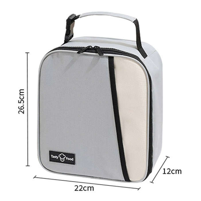 Portable Outdoor Picnic Portable Fresh-keeping Lunch Bag(Grey)