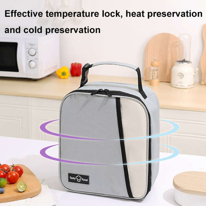 Portable Outdoor Picnic Portable Fresh-keeping Lunch Bag(Pink)